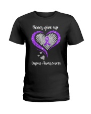 Never Give Up Ladies T-Shirt tile