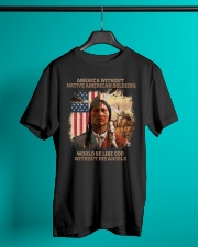 American Without Native American Soldiers Classic T-Shirt lifestyle-mens-crewneck-front-3