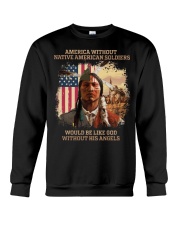 American Without Native American Soldiers Crewneck Sweatshirt tile