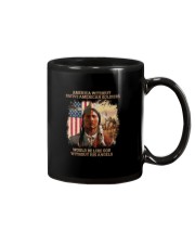 American Without Native American Soldiers Mug tile
