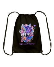 Fight Light A Warrior Drawstring Bag tile