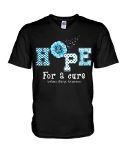 Hope For A Cure V-Neck T-Shirt tile