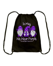 In May I Wear Purple For Fibromyalgia Awareness Drawstring Bag tile