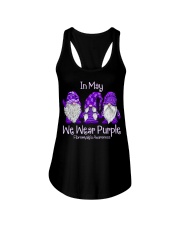 In May I Wear Purple For Fibromyalgia Awareness Ladies Flowy Tank tile