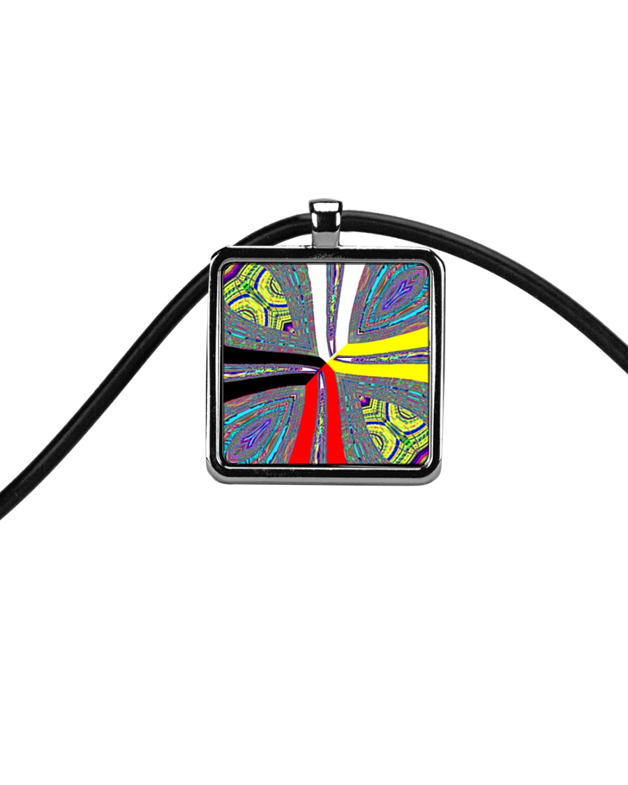 Calling the Directions Cord Rectangle Necklace