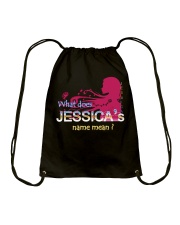 JESSICA NAME Drawstring Bag thumbnail