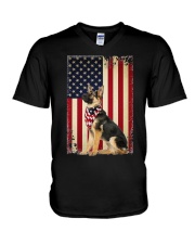 German Shepherd V-Neck T-Shirt tile