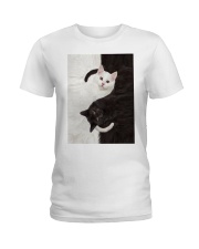 Cats Yin Yang Ladies T-Shirt tile