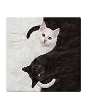 Cats Yin Yang Square Coaster tile