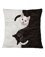 Cats Yin Yang Square Pillowcase tile