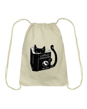 Cat Book Drawstring Bag tile