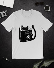 Cat Book Classic T-Shirt lifestyle-mens-crewneck-front-16