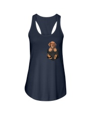 Dachshund in Pocket Ladies Flowy Tank thumbnail