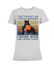 CAT- I KNOW THINGS Premium Fit Ladies Tee tile