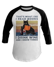 CAT- I KNOW THINGS Baseball Tee tile