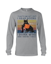 CAT- I KNOW THINGS Long Sleeve Tee tile