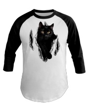 Black Cat Baseball Tee tile