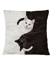 Cat Yin Yang Square Pillowcase tile