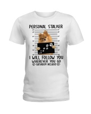 Pomeranian 1 Ladies T-Shirt tile