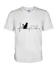 Beat Cat V-Neck T-Shirt tile
