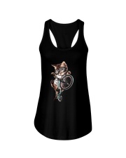 Cat Bycle Ladies Flowy Tank tile