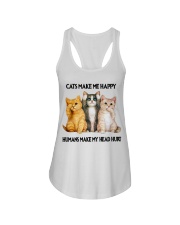 Cats Make Me Happy Ladies Flowy Tank tile