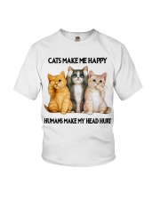 Cats Make Me Happy Youth T-Shirt tile