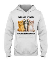 Cats Make Me Happy Hooded Sweatshirt tile