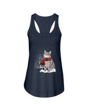 Cat Xmas Ladies Flowy Tank tile