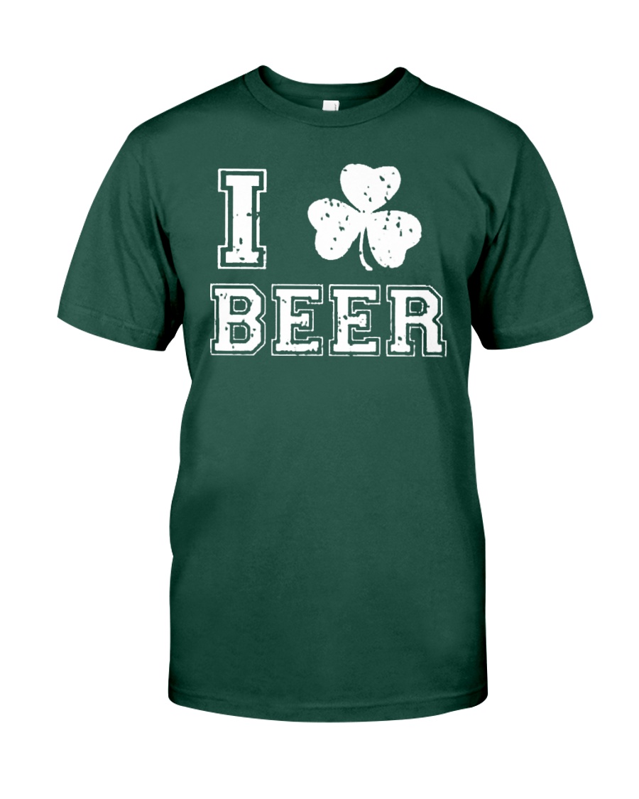 I Love Irish Beer T Shirt Premium Fit Mens Tee