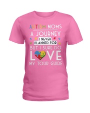 Autism Mom Shirt Autism Mom A Journey Of Love Ladies T-Shirt thumbnail