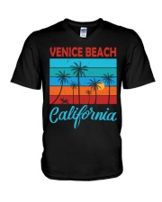 VENICE BEACH CALIFORNIA V-Neck T-Shirt front