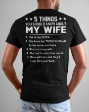 5 Things You Should Know About My Wife - Funny Gift for Him on Valentine's Day and Anniversary Classic T-Shirt Classic T-Shirt custom-t-shirts-classic-lifestyle-back-276