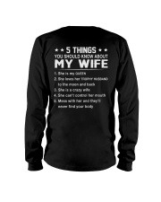 5 Things You Should Know About My Wife - Funny Gift for Him on Valentine's Day and Anniversary Classic T-Shirt Long Sleeve Tee tile