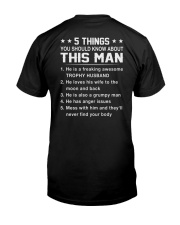 5 Things You Should Know About My Wife - Funny Gift for Him on Valentine's Day and Anniversary Classic T-Shirt Premium Fit Mens Tee tile