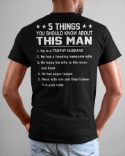 5 Things You Should Know About My Wife - Funny Gift for Him on Valentine's Day and Anniversary Classic T-Shirt Classic T-Shirt custom-t-shirts-classic-lifestyle-back-276