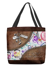 Strong Is Beautiful Leather Pattern Print All-over Tote front