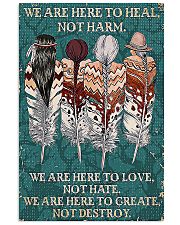 Native American We Are Here To Heal 11x17 Poster front
