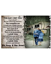 Personalized Camping Fifth Wheel The Day I Met 17x11 Poster front