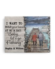 Personalized Fishing Pontoon Hold Hand 14x11 Gallery Wrapped Canvas Prints aos-canvas-pgw-14x11-ghosted-front-02
