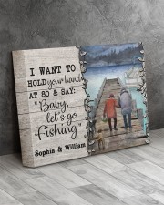 Personalized Fishing Pontoon Hold Hand 14x11 Gallery Wrapped Canvas Prints aos-canvas-pgw-14x11-lifestyle-front-08