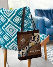 Custom Name Teacher Love Inspire All-over Tote aos-all-over-tote-lifestyle-front-01