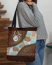 Salty Lil' Beach Leather Pattern Print All-over Tote aos-all-over-tote-lifestyle-front-09