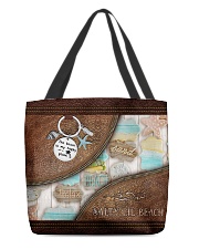 Salty Lil' Beach Leather Pattern Print All-over Tote front