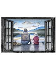 Father And Son Go Fishing Gift For Father'S Day 17x11 Poster front