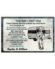 Personalized Camping Couple The Day I Met 17x11 Poster front