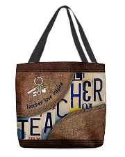 Custom Name Teacher Love Inspire All-over Tote back