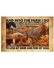 Chicken Cow Pig Horse Dog Cat Into The Farm I Go 17x11 Poster front
