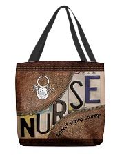 Nurse Respect Caring Courage All-over Tote back