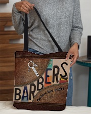 Barbers love inspire All-over Tote aos-all-over-tote-lifestyle-front-10